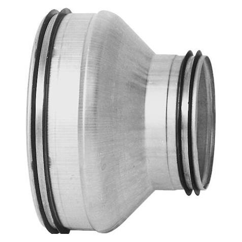 Lindab Reduktion RCU 500-400, kort, centrisk med nippel-/nippeltilslutning. (256442)