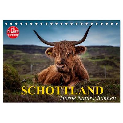 Schottland. Herbe Naturschönheit (Tischkalender 2027 DIN A5 quer), CALVENDO Monatskalender