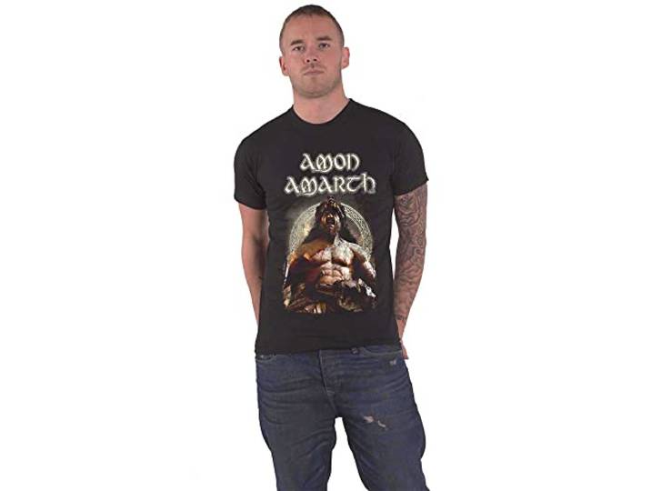 Amon Amarth T-shirt Berzerker Band Logo Nieuw Officieel Heren Maat XXL