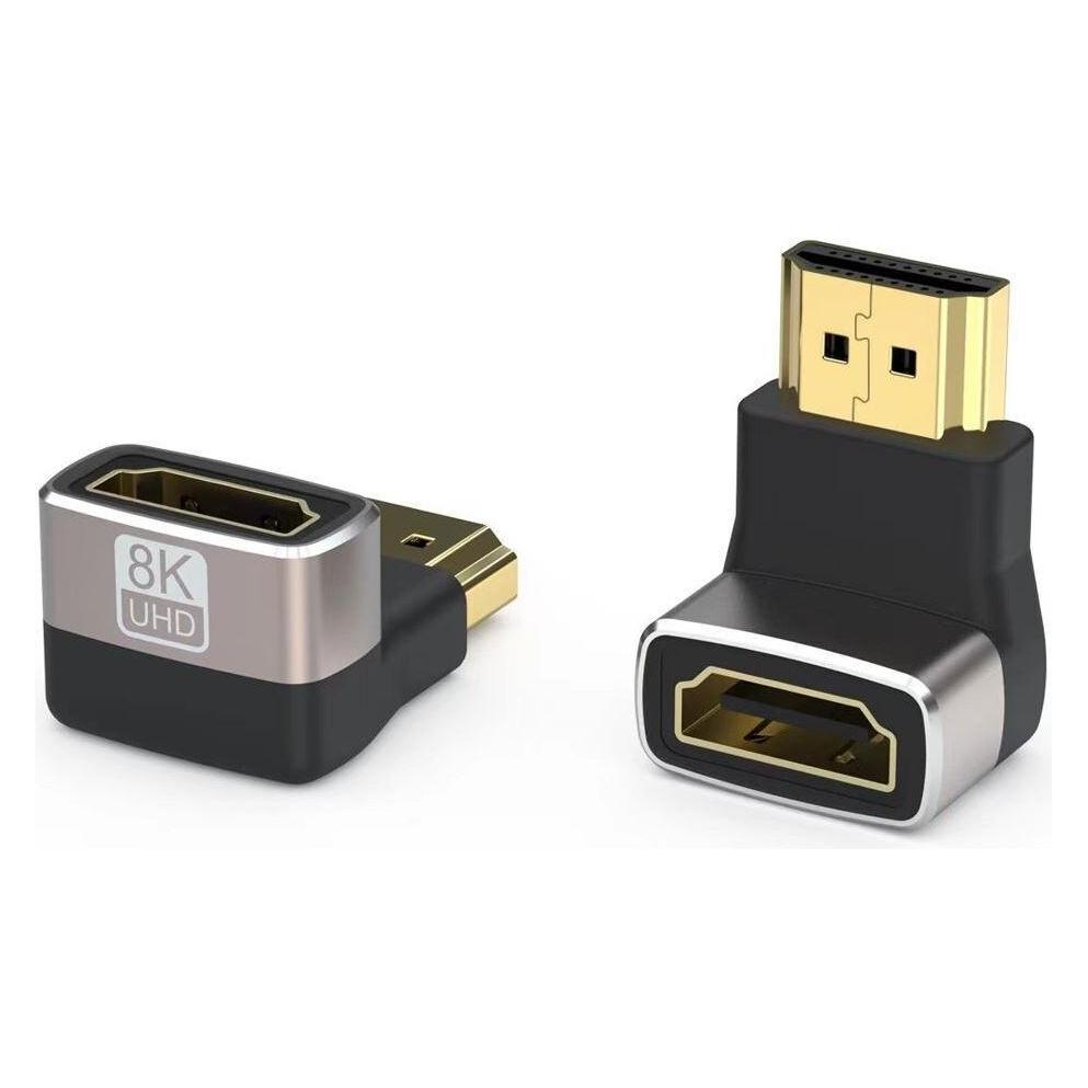 Fuj Tek HDMI Ultra High Speed 90° angle adapter, version 3 (HDMI, HDMI) (46367145)