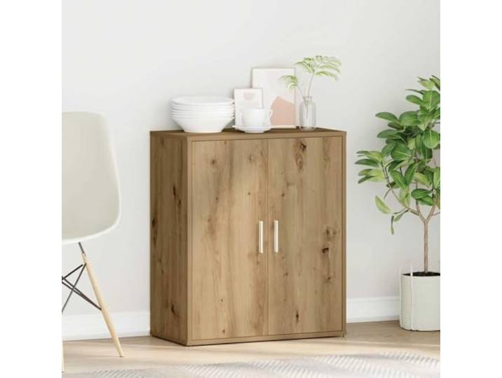 KTHLBRH Sideboard Eiche Handwerk 60 x 31 x 70 cm Technisches Holz Glatte Oberfläche, feuchtigkeitsbeständig, großer Stauraum, praktische Griffe, einfache Reinigung