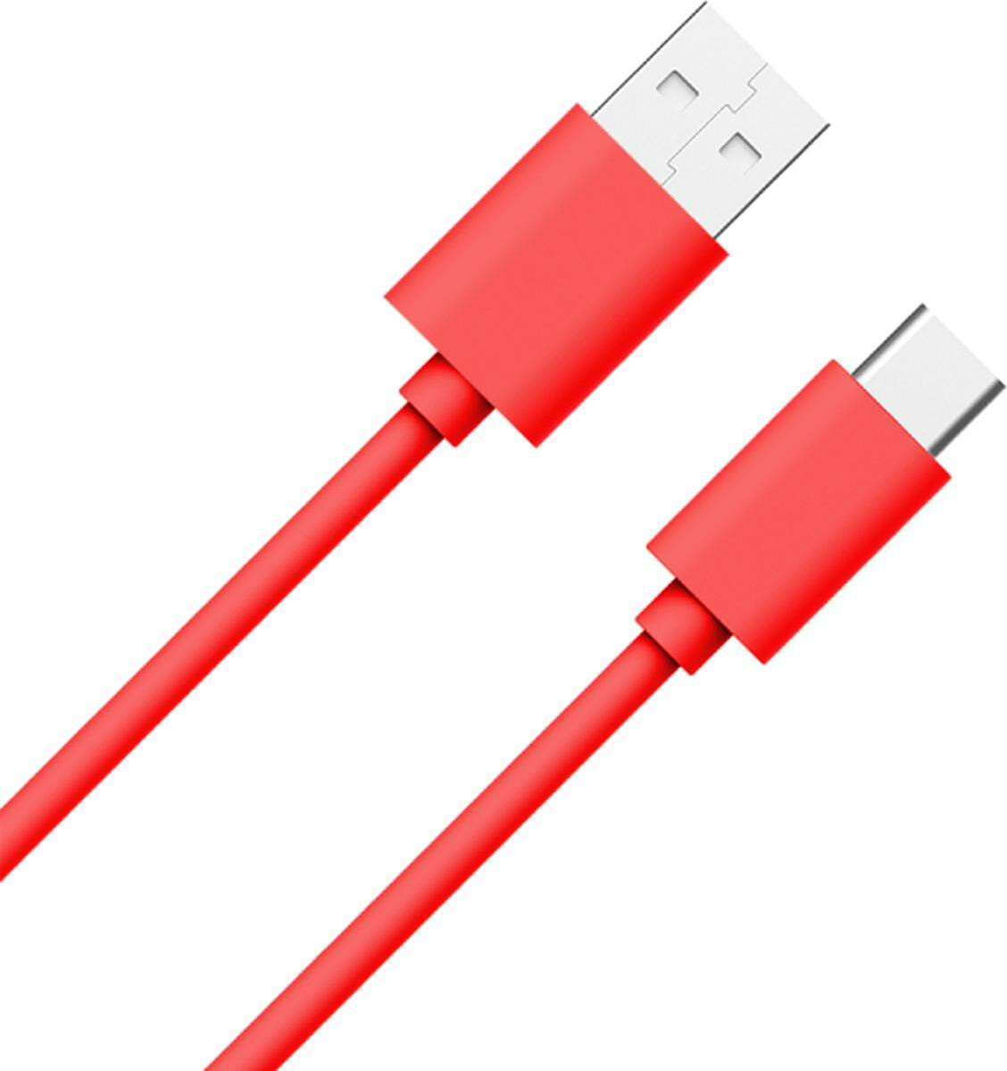 Bigben Connected USB-A naar USB-C kabel, 1 meter, Rood