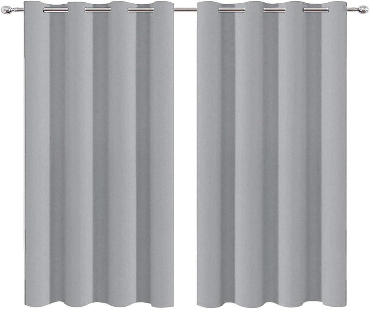 Set van 2 Lichtgrijze Deurgordijnen - Draadgordijnen als Kamerverdelers voor Privacy en Isolatie - 140 x 180 cm