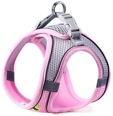 Multisell Products Hub Reflective Adjustable Pet Harness For Small & Medium Dogs Breathable Vest For Outdoor Walking pink xs
