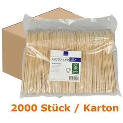 Einweglöffel Abena Esslöffel braun 16,5 cm, Karton 2000 Stück, für Imbisse, Partys oder Großveranstaltungen