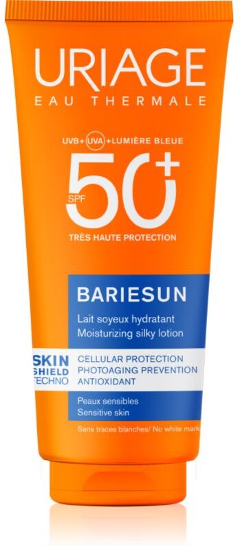 Uriage Bariésun Silky Lotion SPF 50+ schützende Milch für Gesicht und Körper SPF 50+ 100 ml