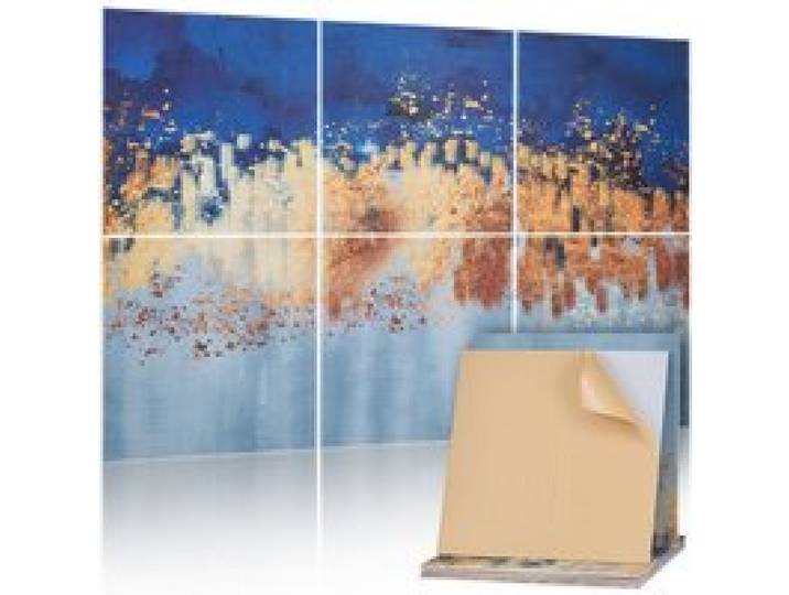 VEVOR 6er-Pack Akustikpaneele, 1800x1200x10 mm, Akustik Wandpaneele, selbstklebende dekorative Schalldämpfungs- & Absorptionsplatten für Zuhause, Büro, Studio, Spielzimmer, Theater, Gemälde