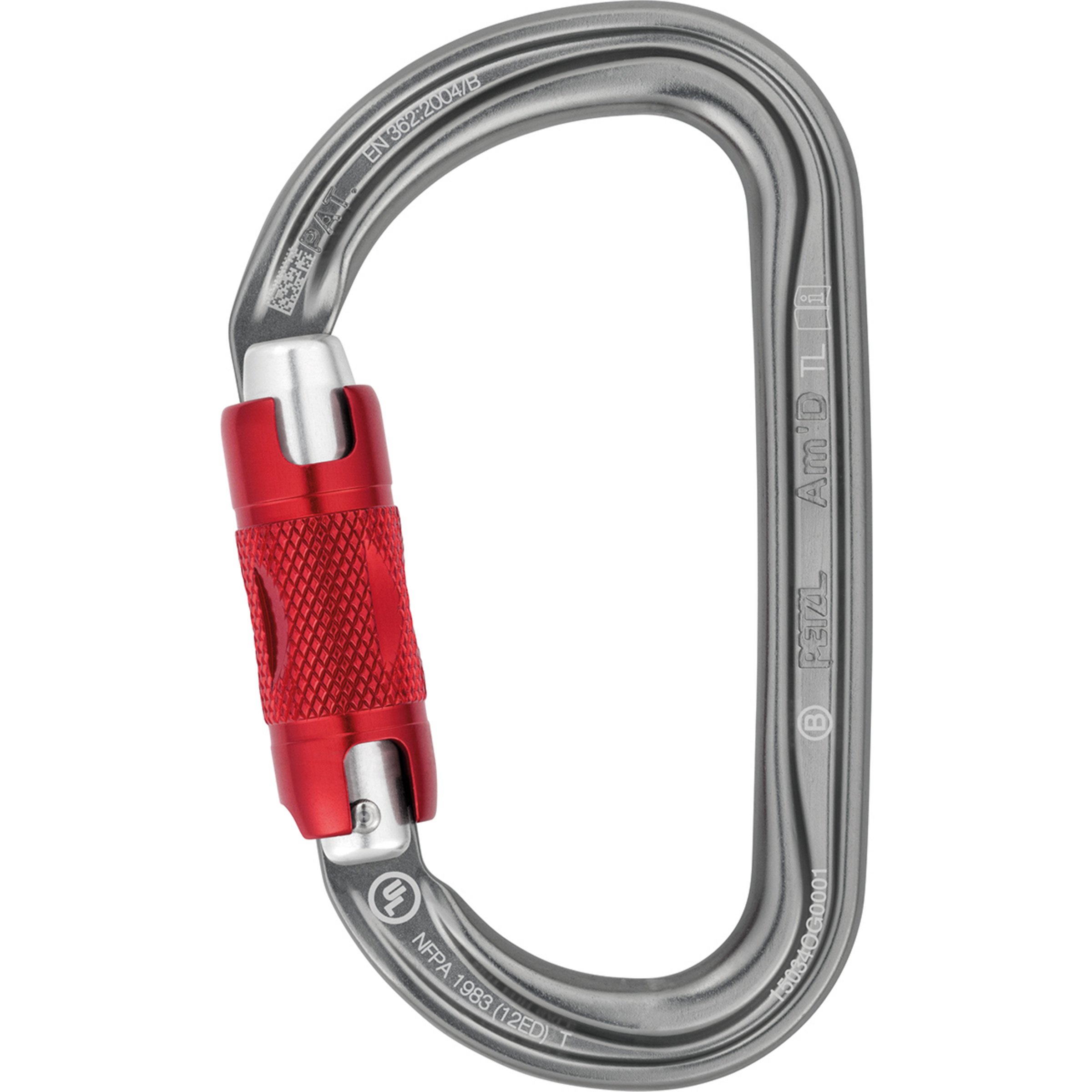 Petzl Am'D Twist-Lock Karabiner Karabiner grau Größe Twist-Lock Alpinklettern