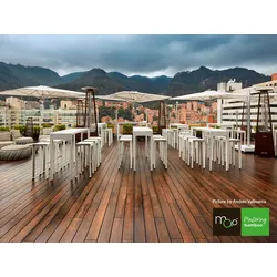MOSO® Bambus Terrassendielen, 18x137 mm, Bamboo X-treme®, grob/glatt, geölt mit Woca