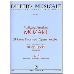 24 kleine Duos nach Opernmelodien Band 1 für 2 Violoncelli, Fachbücher von Wolfgang Amadeus Mozart