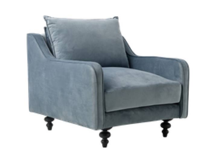 Fauteuil velours Orso
