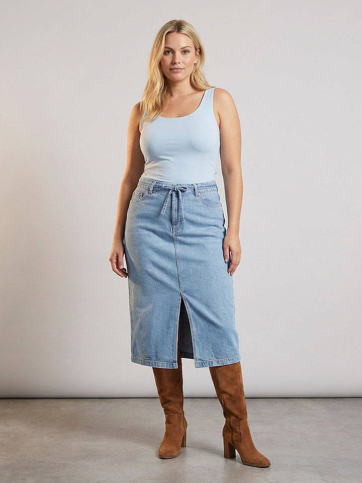 Sublevel Jeansrock in Hellblau - XS