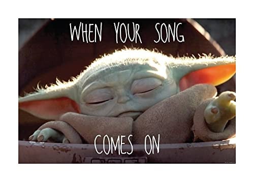 Komar Star Wars Mandalorian The Child Music Poster, Multicolour, 70 x 50 cm