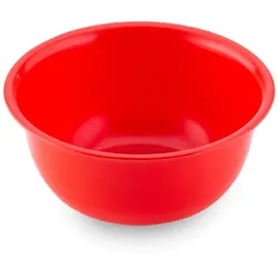 thermohauser Kunststoff-Schüssel 1,0 L - Vielseitige PP Schüssel mit Griff, rot, kurzfristig mikrowellengeeignet