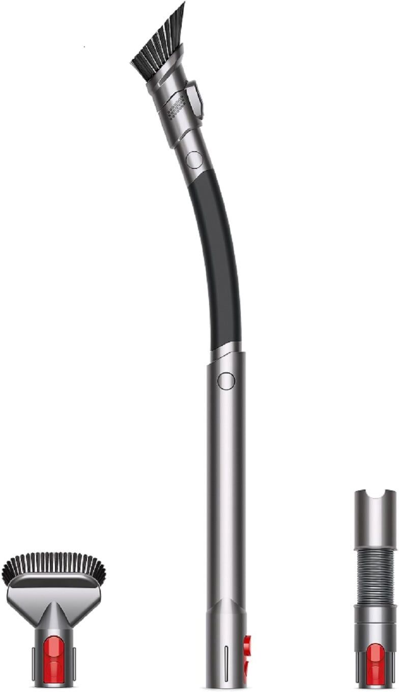Dyson Staubsaugerdüsen-Set "Autopflege Set V7, V8, V10, V11", rot (grau, rot, silberfarben), Staubsaugerdüsen, Staubsaugerdüsen-Set grau, rot, silberfarben Einheitsgröße