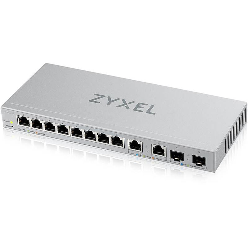 Zyxel XGS1210-12 V2 12-Port Managed MultiGig Switch 8-Ports