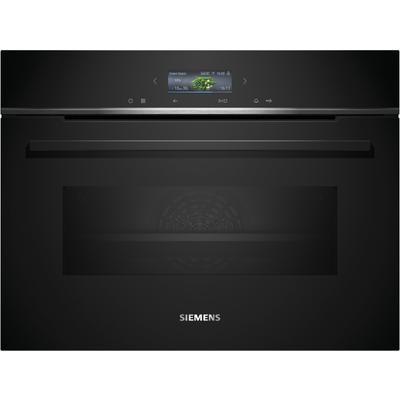 SIEMENS Backofen mit Mikrowelle "CM724G1B1", schwarz, B:59,4cm H:45,5cm T:54,8cm, Backöfen, Intuitive Bedienung dank Touch-Navigation & Kochassistent