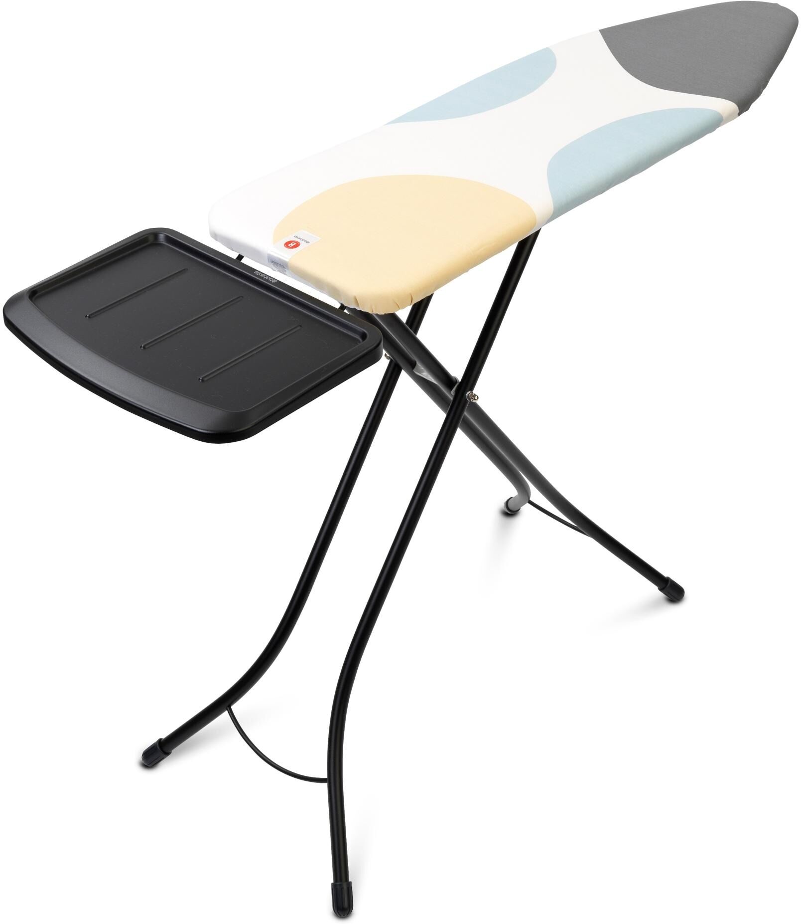 Bügelbrett BRABANTIA "v", bunt (grau, weiß, gelb, blau), Bügelbretter, Bügelbrett grau, weiß, gelb, blau Einheitsgröße
