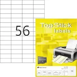 Without Brand Etikett Top Stick 8700 52,5x21,2mm weiß 5.600 St./Pack.