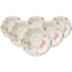 KAFFEE-/TEEUNTERTASSEN Mariefleur Gris Basic bunt ø 16,7 cm 6er Set