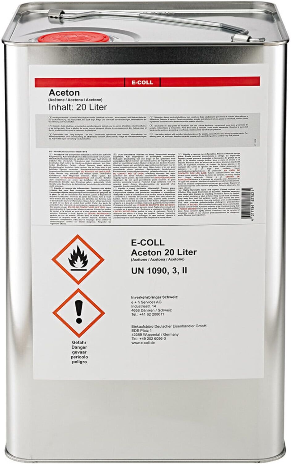 E-COLL Aceton 20L Kanister (4317784527521)