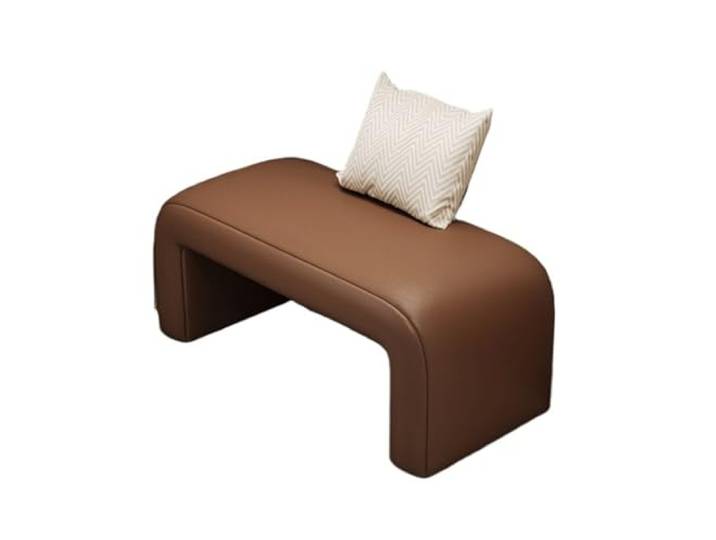 Zf9tBw5sH Bettbank Schuhputzhocker for den Heimgebrauch, Türeingang, Schuhe tragender Hocker Sitzbank(Curry,120cm)