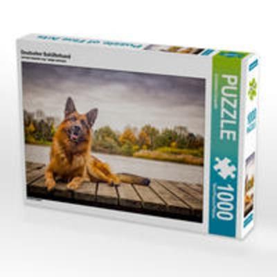 Deutscher Schäferhund 1000 Teile Puzzle quer