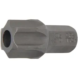 BGS Bit Antrieb Außensechskant 10 mm (3/8") T-Profil (für Torx) mit Bohrung T70 - 4670