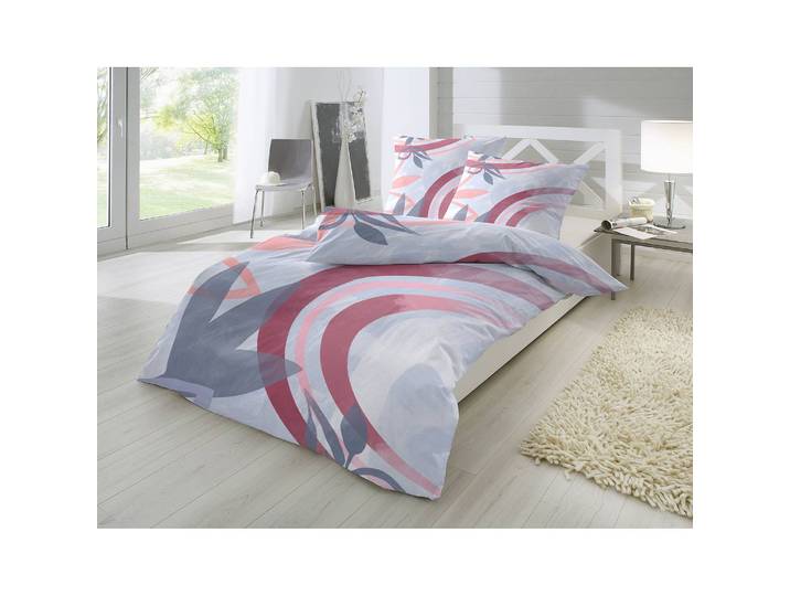home24 Beddengoed Cosquin 2-delig 135 x 200cm blauw/rood