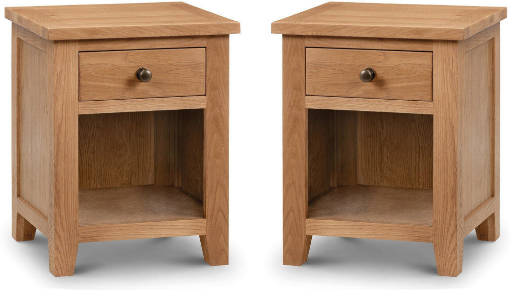 Three Posts North Castle 48 cm W Solid Wood Bedside Table Brown 60cm H X 48cm W X 44cm D