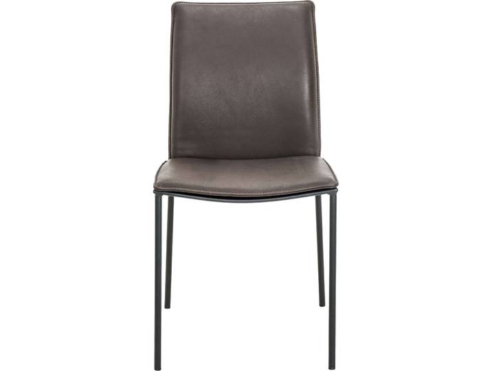 Stuhl Hailey dunkelbraun Leder