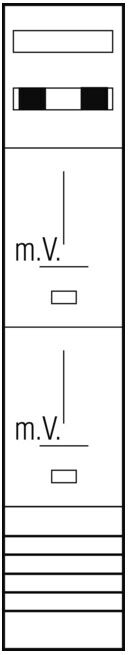 ABN Tableau de compteur 3 points 2 zones Z19720 (Z19720)