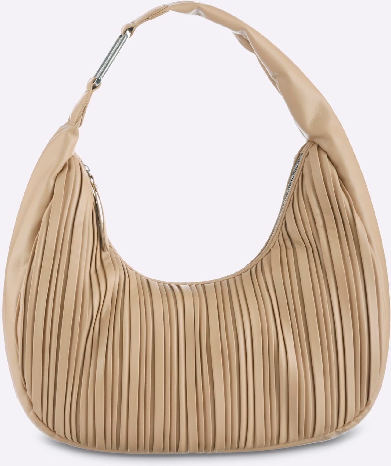 Handtasche HEINE, Damen, Gr. B/H/T: 40cm x 32cm x 14cm, camel, Metall, Viskosemischung, unifarben, Taschen Handtasche camel B/H/T: 40cm x 32cm x 14cm