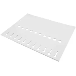 CombiCraft Weiße Schlaufenetiketten 210x25mm - 990 Stück auf 90 Bögen á 11 Etiketten - Laserdrucker geeignet