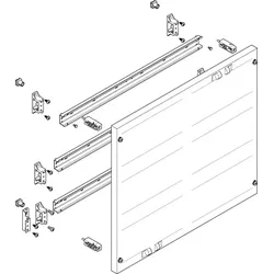 ABN MF2310 Prisma XS-Modul flach BxH:500x450mm Klemmen waagerecht, schutzisoliert