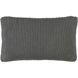 Nordic Knit Kissen 30 x 60 cm steinern aus Bio-Baumwolle