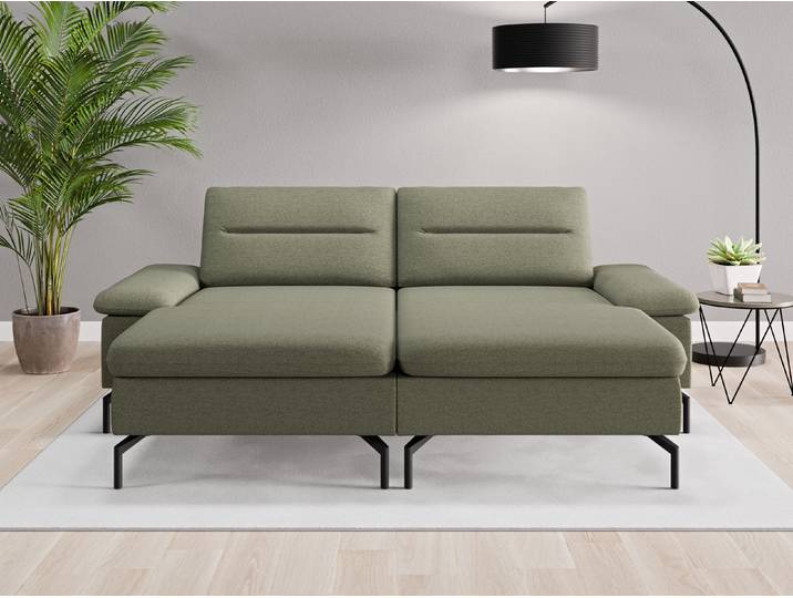 Loveseat Rio - Grün (Farngrün) - Feiner Strukturstoff