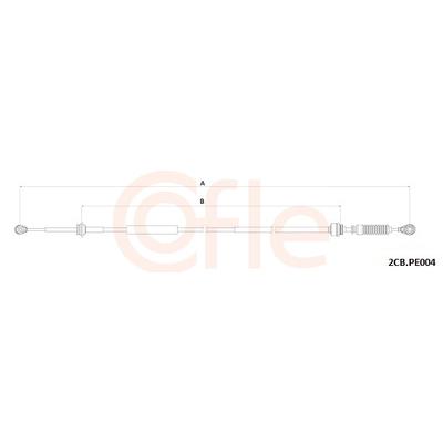 COFLE Seilzug, Schaltgetriebe 92.2CB.PE004 für Peugeot