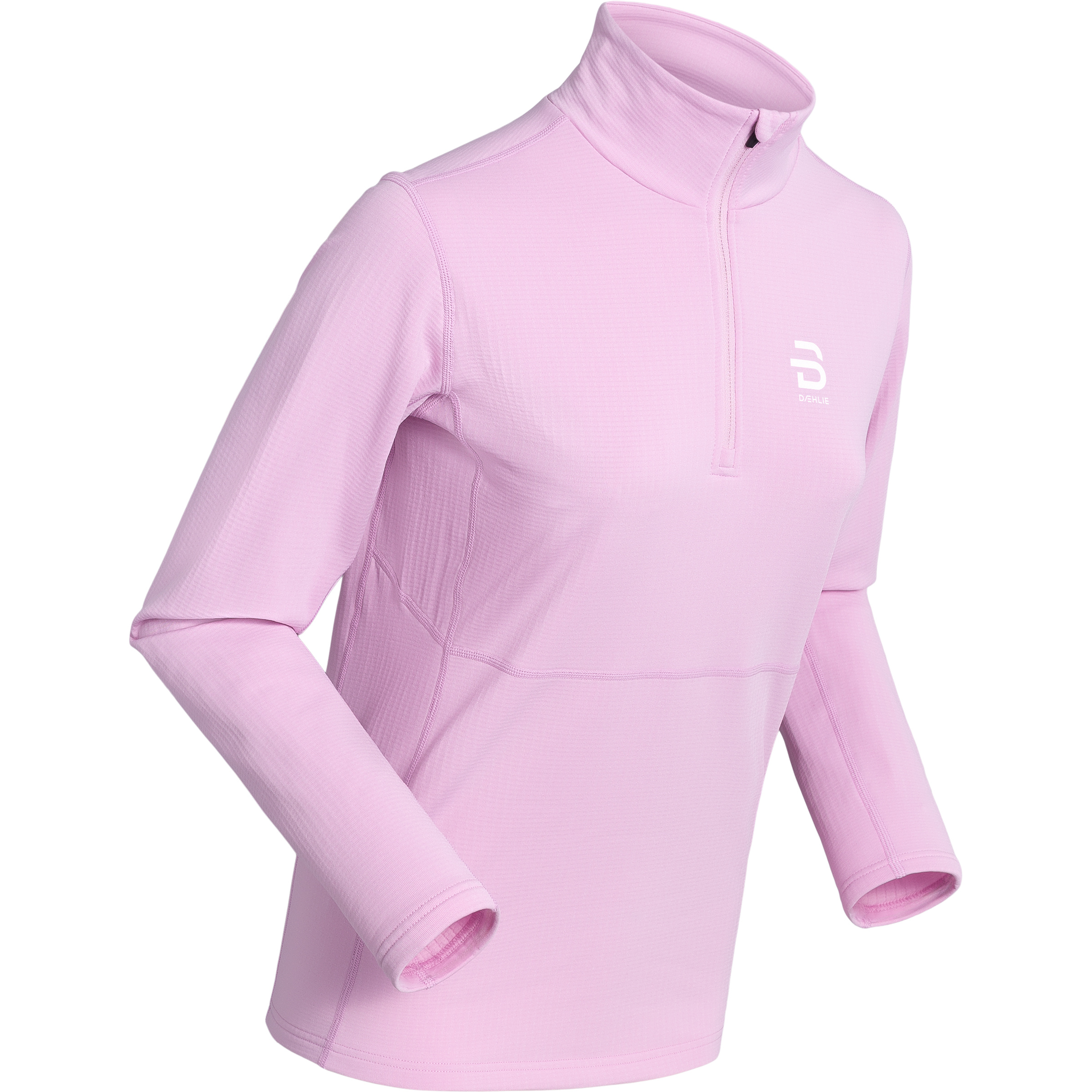 Daehlie Pace Half Zip Damen Longsleeves rosa Größe S Langlauf Klassik | Langlauf Skating Schnell trocknend