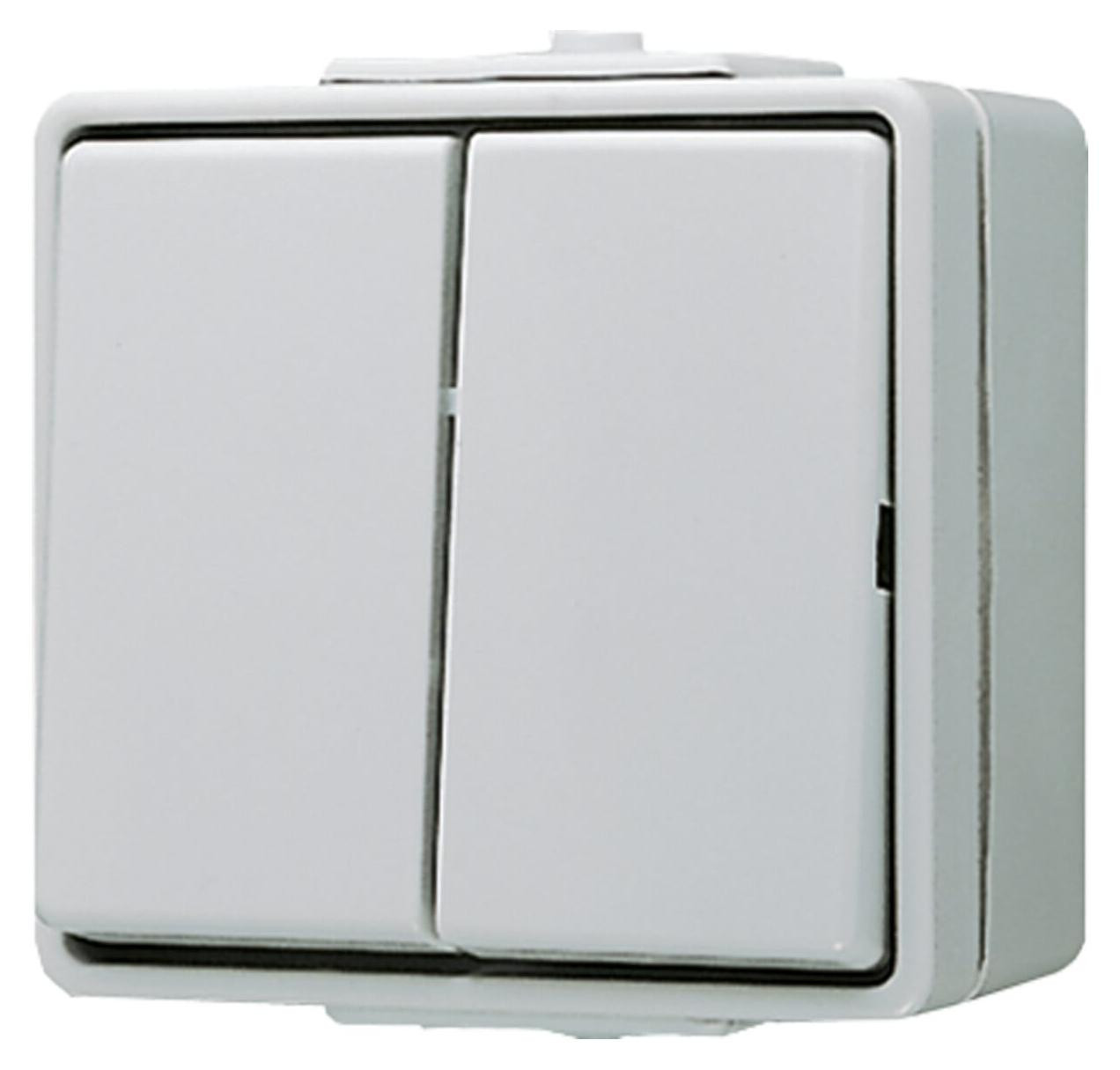 Jung Wisselschakelaar Serie 605W JG APWG WG 600 Grijs