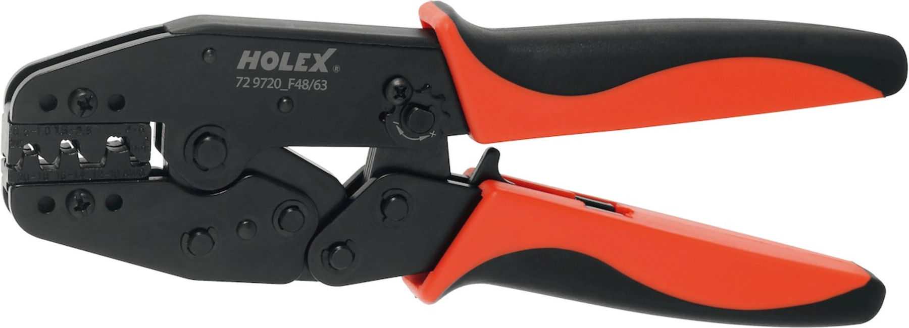 HOLEX Crimpzange für Flachstecker F48/63 (729720 F48/63)