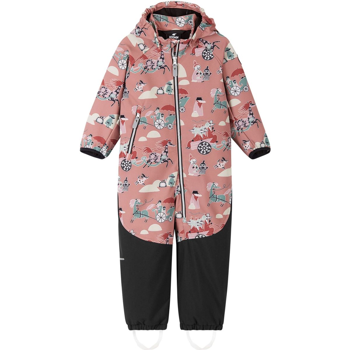 Reima Softshell Overall, Moomin Mjosa rose blush (1127) 86 cm 5100328D1127086