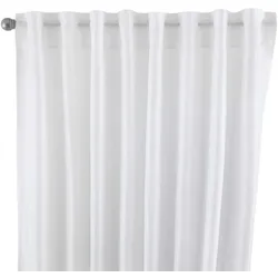SCHLAUFENGARDINE »Jena« HxB 145x140 cm Weiß