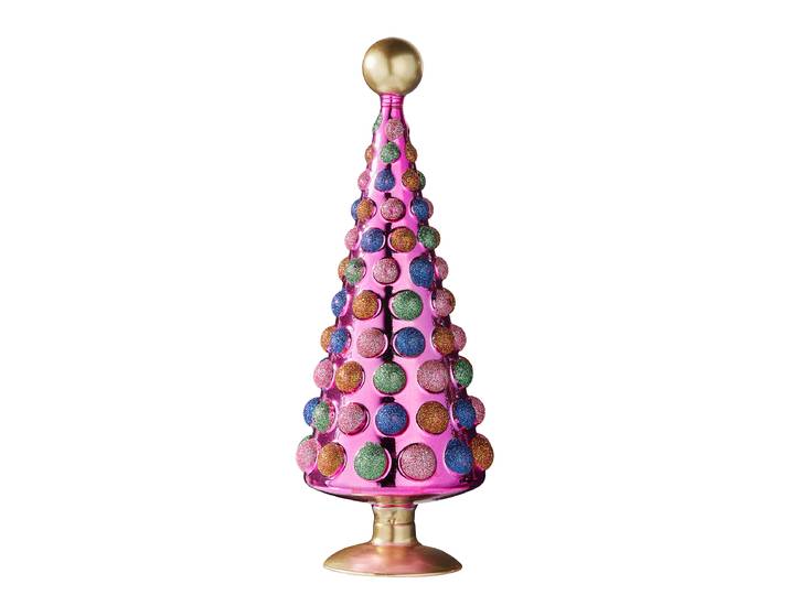 Deko Tanne X-MAS 31cm Pink/Pink