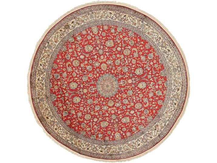 Kaschmir Seide Teppich 248x250 Handgeknüpft Orientteppich Rund Seide