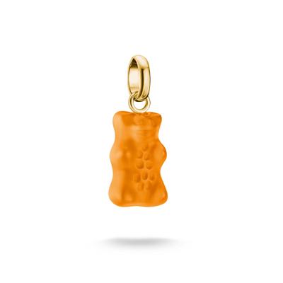 Charm-Einhänger THOMAS SABO "THOMAS SABO x HARIBO: Charm - Connect", bunt (gelbgoldfarben, orange, orange), Charms, Damen, Silber 925 (recycelt), mit Kristallglas