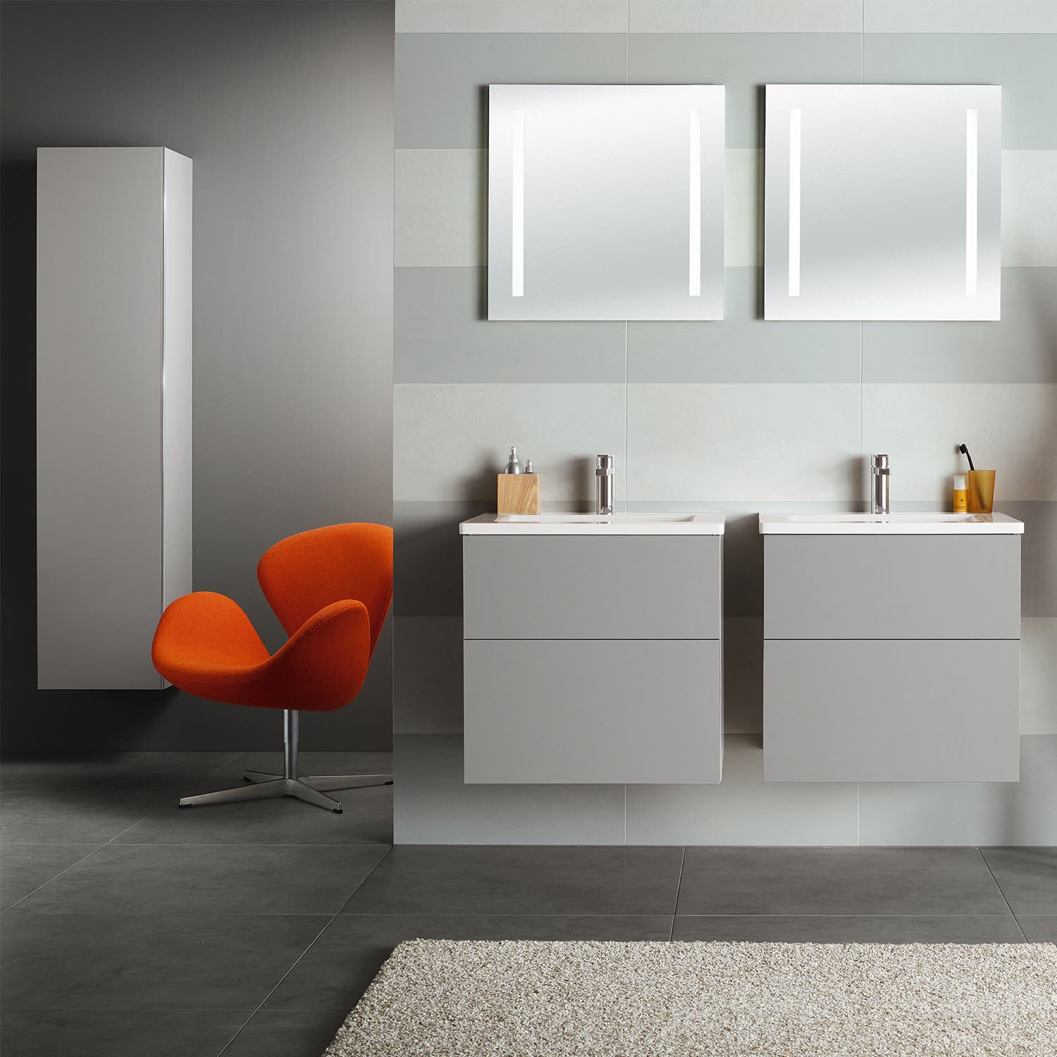 Sanipa 3way Hochschrank 40 cm, 1 Tür mit Türanschlag links