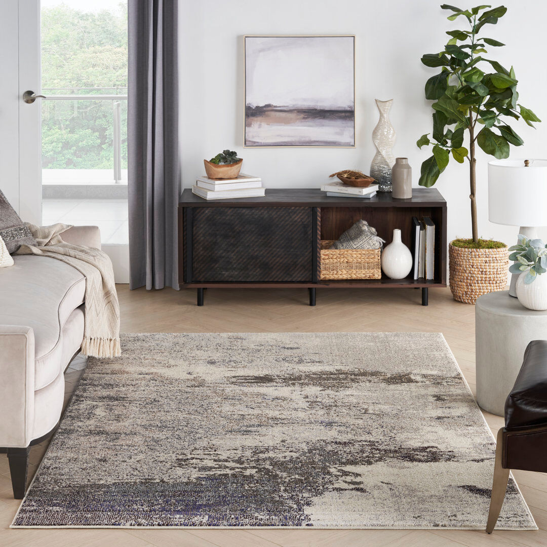 Rio Westford Abstract Area Rug Ivory Rectangle 119 x 180cm