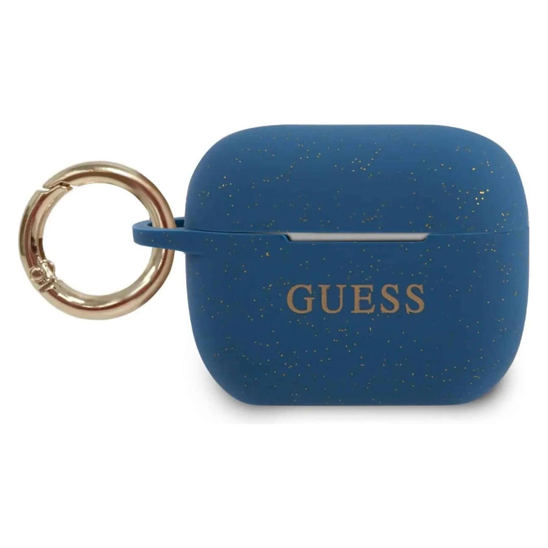 Guess Cover Silicone Glitter (Kopfhörer Hülle) (GUACAPSILGLBL)