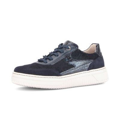 Sneaker GABOR "Sneaker low", Damen, Gr. 42, blau, Schuhe Sneaker